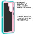 thumbnail image 3 of for Galaxy S21 5G Case Shockproof Dust/Drop Proof 3-Layer Full Body Protection [Without Screen Protector] Rugged Heavy Duty Durable Cover Case for Samsung Galaxy S21 5G 6.2 2021, Teal/Pink, 3 of 6