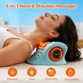 thumbnail image 3 of Massage Tools 4 in 1 Neck & Shoulder Massager with Heat & Comfortable Stretching Portable Adjustable Intensity Long Battery Life for Daily Relaxation Work Stress Home Or Massage Roller Handheld Devic, 3 of 8
