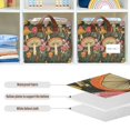 thumbnail image 4 of Yayeee Foldable Storage Basket for Shelves with Handles Waterproof Cloth Bins, Colorful Mushroom, 4 of 7