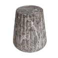 thumbnail image 2 of Brown Concrete Outdoor Cleme Carved Side Table and End Table, 2 of 10
