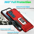 thumbnail image 6 of SaniMore for Samsung Galaxy S21 FE Case, Galaxy S21 FE Case with Kickstand Armor Magnetic Ring Rugged Protective Military Grade Shockproof Case for Galaxy S21 FE 6.4" 2021, Red, 6 of 9
