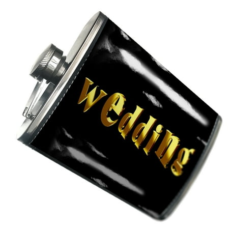 

NEONBLOND Flask Wedding Printed Gold looking Lettering