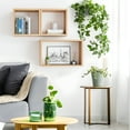 thumbnail image 2 of Kaboon Wall Mount Cube Shelf Set of 3,19.75x12.5x7.75, Model-Cube-Shelf, Light Walnut, 2 of 7