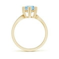 thumbnail image 2 of Angara Natural 1.12 Ct. Aquamarine Solitaire Ring in 14K Yellow Gold for Women (Ring Size: 12), 2 of 8