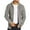 Gray, variant on Dellytop Mens Shawl Neck Cardigan Sweater Cable Knit Zip Up Closure With Pockets Winter Jacket