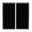 Black, variant on Ivory White Kitchen Curtains Small Short 39 Inch Length, Modern Pure Ivory White Grommet Top Bedroom Living Room Curtains, Light Filtering Cafe Curtain Drapes 2 Panels Set 55''x39''