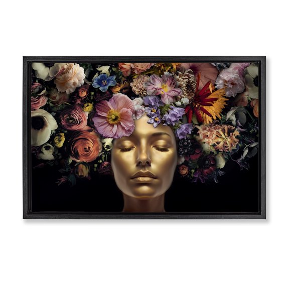 Stupell Industries Bohemian Black Floating Frame Canvas Art, 25 x 17, by Reinders