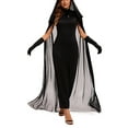 LYXSSBYX Renaissance Dress Women Medieval Dress Rules Hemline Double