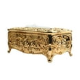 thumbnail image 6 of European Style Tissue Box Paper Holder Luxury Flower Pattern for Living Room Golden, 6 of 8
