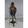 thumbnail image 6 of Nifao Lady W Champagne Glass Bronze Statue – Home Office Decor Sculpture, 8"L x 6"W x 22"H, 6 of 12