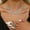 Silver, variant on Sunyuer Wedding Jewelry Set for Bride, Elegant Fashion Shiny Zircon Necklace Earrings Set for Women Party Wedding Accessories