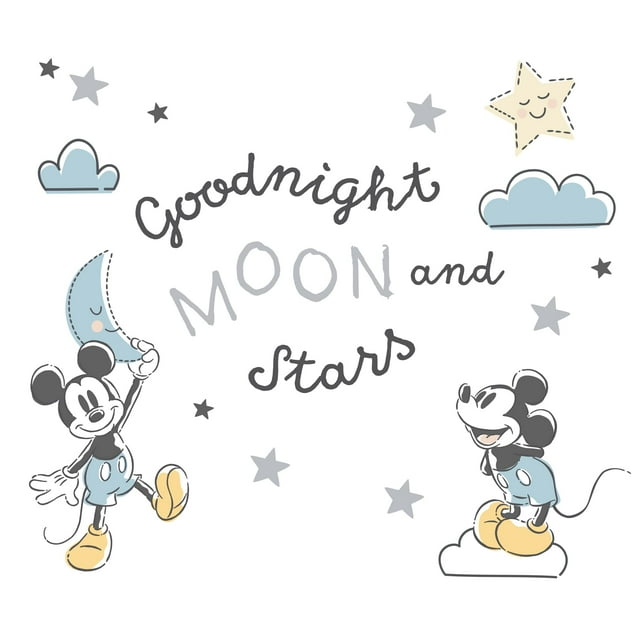Adhesivos de pared Lambs & Ivy Disney Baby Moonlight Mickey Mouse