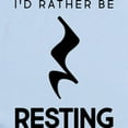 thumbnail image 2 of CafePress - I'd Rather Be Resting Baby Light Bodysuit - Baby Light Bodysuit, Size Newborn - 24 Months, 2 of 4