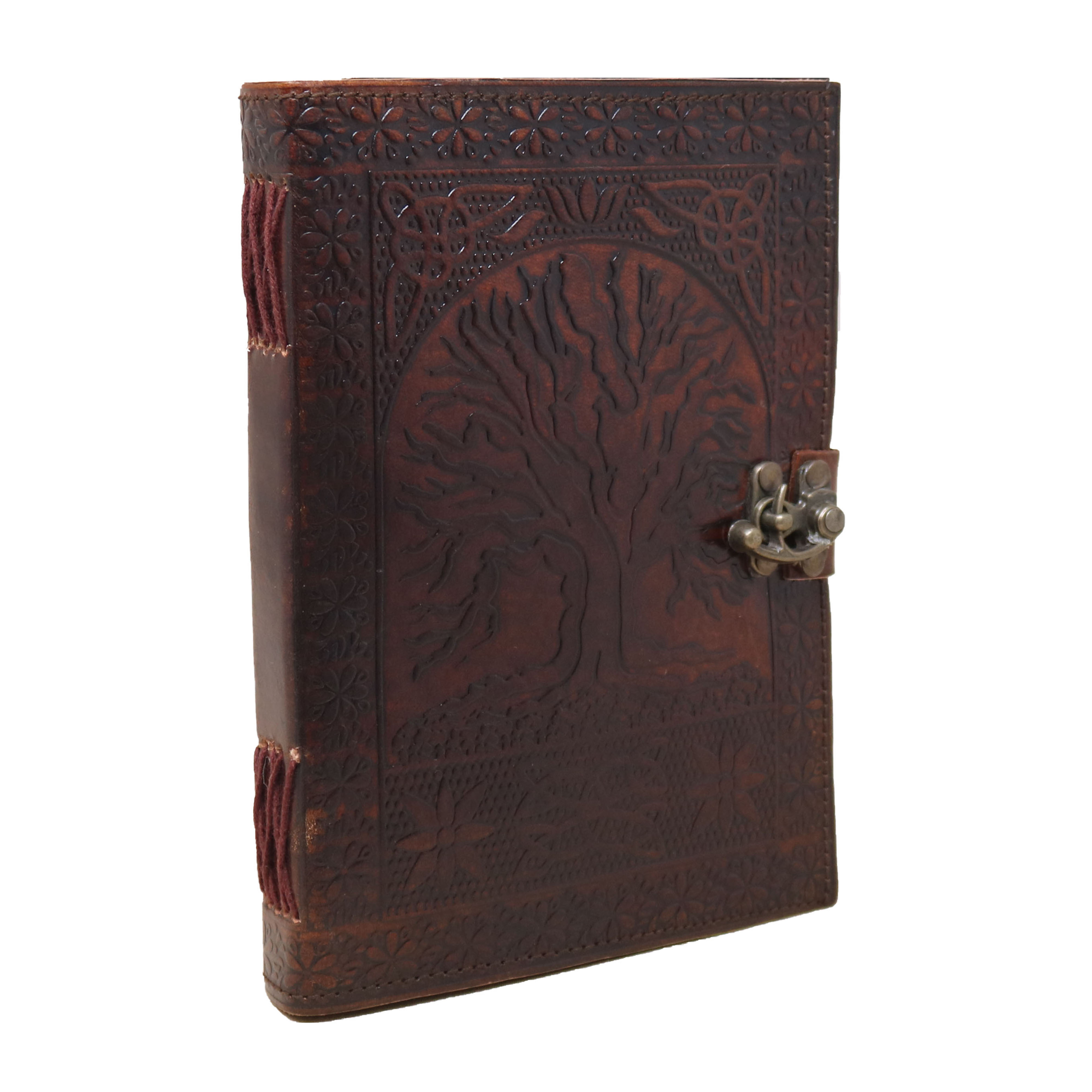 Jaald A5 Tree of Life Leather Journal Refillable Blank Notebook Travel Diary Daily Planner Writing Notepad Guestbook Gift for Artists