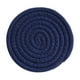 thumbnail image 1 of Xiao Hua Juego de 4 posavasos de algodón resistentes al calor para proteger la mesa, de 10 cm (4,33 pulgadas), color azul oscuro., 1 of 5