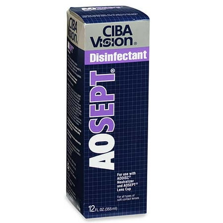 CIBA Vision Aosept Disinfecting Solution, 12 oz