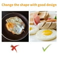 thumbnail image 5 of Huayishang Cooking Molds [4 Pieces in One Opp Bag] Round Egg Omelette * 4 Pieces, Kitchen Essentials Clearance Sale Black, 5 of 8