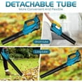 thumbnail image 5 of DARKIRON Cordless Leaf Blower, 20V Leaf Blower with 2 Batteries & Charger,Up to 450CFM/150MPH, 2 Variable Speed, Lightweight for Blowing Leaves, Patio Cleaning, Lawn Care and Dust (Blue), 5 of 8