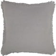 thumbnail image 5 of VHC Brands Burlap Dove Grey Fabric Euro Sham w/Fringed Ruffle 26x26 inch Pillow Cover, 5 of 6
