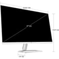 thumbnail image 5 of Refurbished (Good) HP 27" IPS LED FHD Monitor with Speakers - Silver & Black (527SA), 5 of 5