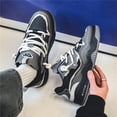 thumbnail image 6 of Comfortable and Fashionable Thick-Soled Shoes, Breathable Casual Sports Skateboard Shoes, Four-Season Men's lace-up Sports Shoes, 6 of 13