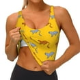 thumbnail image 4 of Lsque Leopard Print Printed Women'S Sports Bra, Compression, Moisture Wicking, High-Impact Sports Bra For Women,Supportive sports bra-XX-Large, 4 of 9