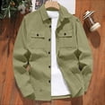 thumbnail image 2 of Bpyeka Men's Cargo Shacket Button Front Multi Pocket Chest Flap Pockets Relaxed Fit Spring Casual Utility Outerwear Jackets XS-2XL, 2 of 5