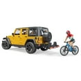 thumbnail image 2 of Bruder 02543 Jeep Wrangler Rubicon Unlimited w/ 1 Mountain Bike and Male Cyclist, 2 of 5