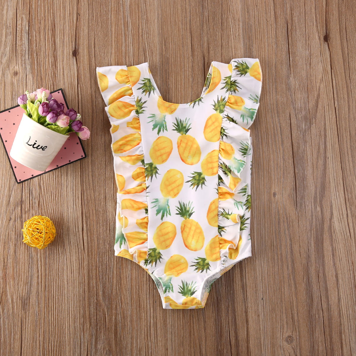 Fashion Baby Infant Baby Girls Tankini Swimsuits Fruit 