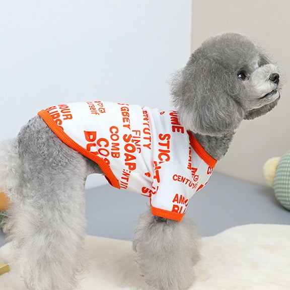 CHBORLESS Xsmall Dog Shirt Soft Doggie T-Shirt Puppy Clothes Pet Sweatshirt (White)