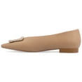 thumbnail image 3 of Journee Womens Elowen Slip On Slim Squared Off Pointed Toe Flats, 3 of 10