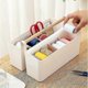 thumbnail image 5 of Large Plastic Portable Caddy With Handle, Storage Organizer Bin With Adjustable Dividers, 5 of 5