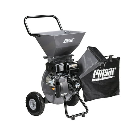 Pulsar 3 in. 7 HP Gas Powered Chipper Shredder with Bagging System