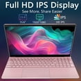 thumbnail image 2 of 15.6 Pouces Laptop, IntelN95 4 Cœurs, 32 Go RAM, 512 Go SSD, Windows 11 Pro Ordinateur de Travail, Lecteur d'Empreintes Digitales, Clavier Rétroéclairé, 2 of 8