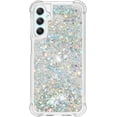 thumbnail image 2 of Case for Samsung Galaxy A25 5G Case Glitter Liquid Cute Clear Phone Case Floating Quicksand Shockproof Protective Bumper Soft TPU Case for Samsung Galaxy A25 5G Love Sliver YB, 2 of 14