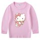 thumbnail image 4 of Hello Kitty-Camiseta de manga larga para niños y niñas, top de cuello redondo de algodón con dibujos animados, ropa de primavera y otoño, 4 of 5