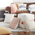 thumbnail image 5 of Wanda June Home Striped Woven Tassel Pillow, 1 Piece, Beige, 18"x18" by Miranda Lambert, 5 of 6