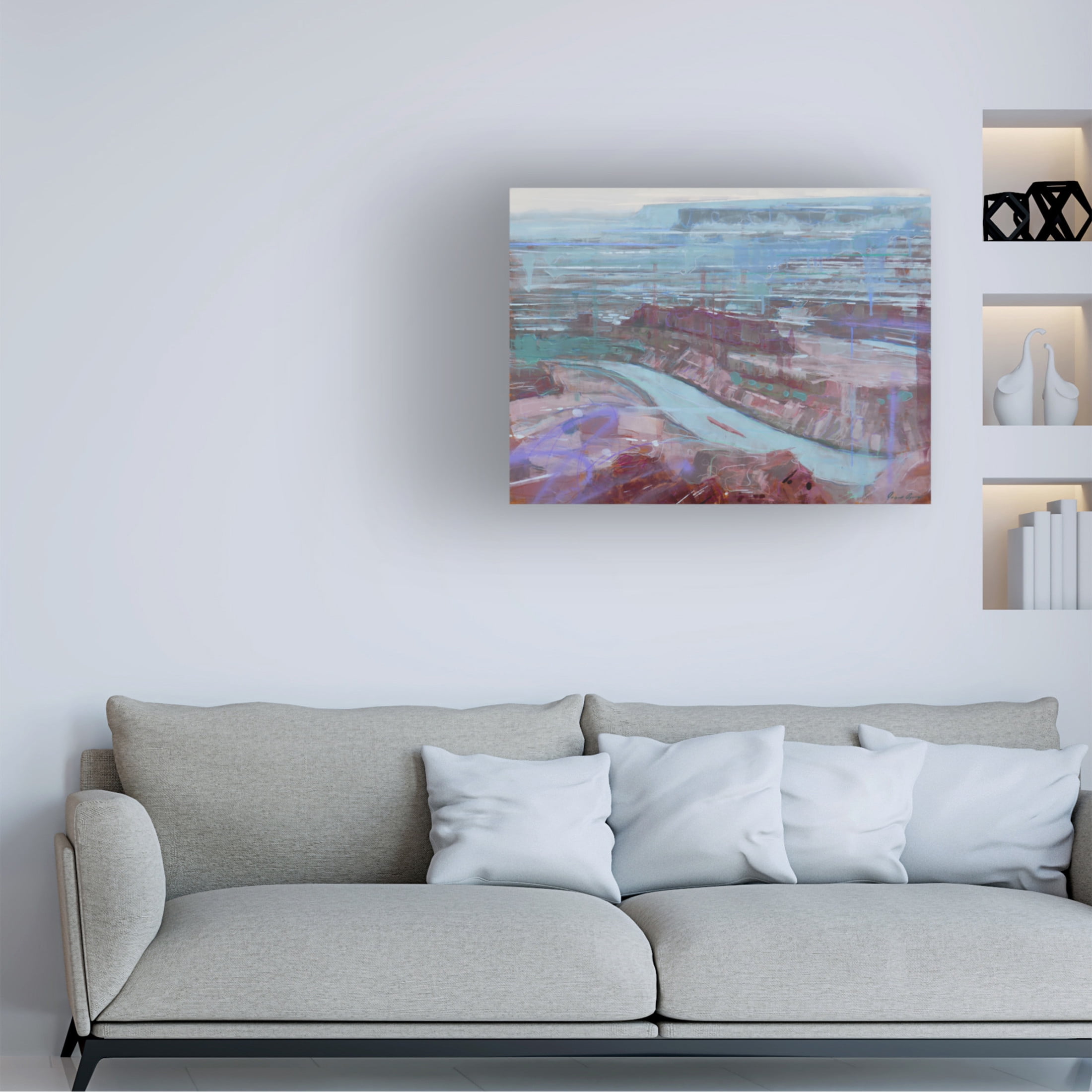 Trademark Fine Art James Ayers  Winter Canyon Canvas Wall Art