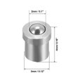 thumbnail image 2 of Uxcell Door Furniture Wardrobe Ball Catch Latch Catcher 3mm Dia Stainless Steel 4 Pack, 2 of 5