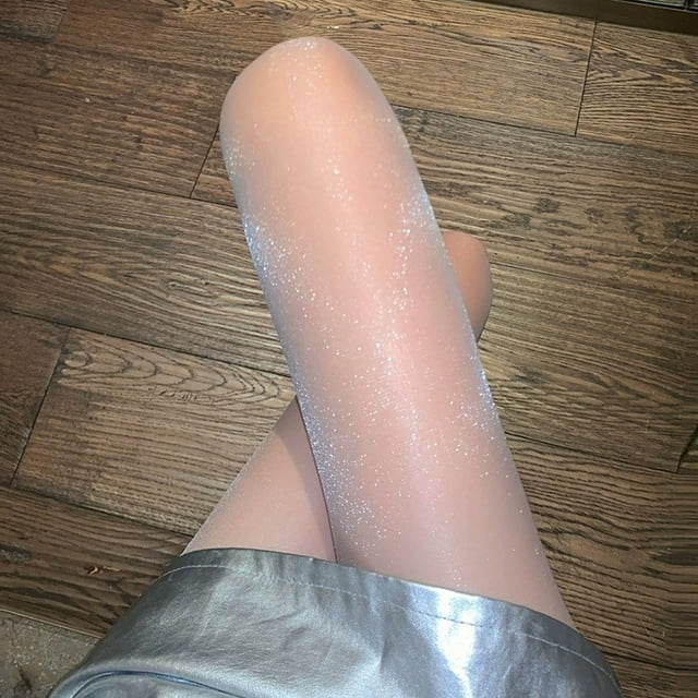 Women Stockings Shiny Pearlized High Elasticity Bare Leg Artifact Leg Naked Pantyhose Clubwear