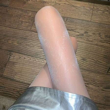 

AYYUFE Women Stockings Shiny Pearlized High Elasticity Bare Leg Artifact Leg Naked Pantyhose Clubwear