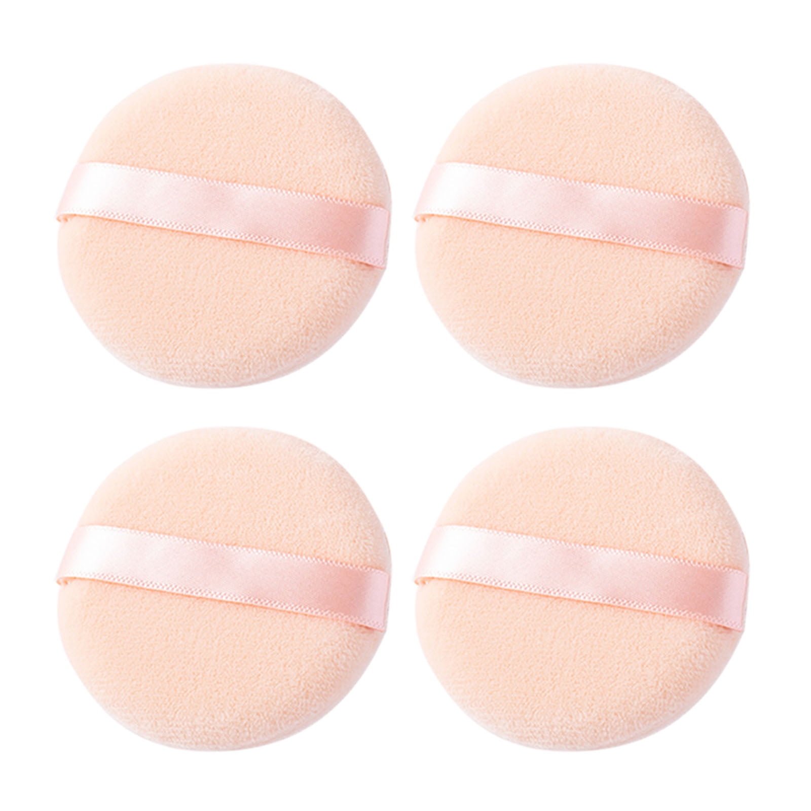 Cyc Round Powder Puff Makeup Powder Puff Velour Powder Puff 4 Soft Powder Puff For Face And Body Powder Powder Makeup Foundation Sponge For Dark Circl