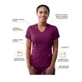thumbnail image 3 of Adar Pro Scrubs For Women - Modern V-Neck Scrub Top, 3 of 7
