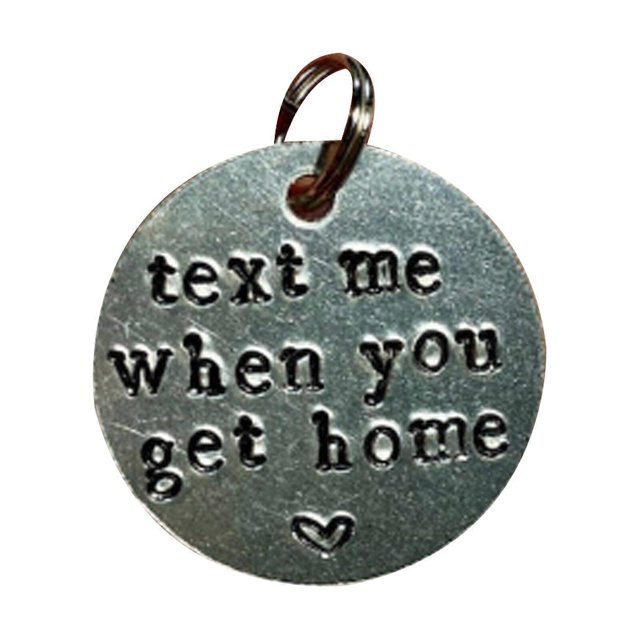 Trucker Driver Keychain Pendant Silver Stainless Steel Creative Holiday Gifts