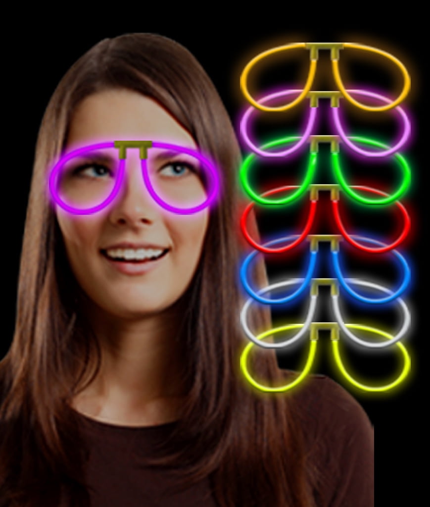 Glow Eye Glasses Assorted 6 Pack