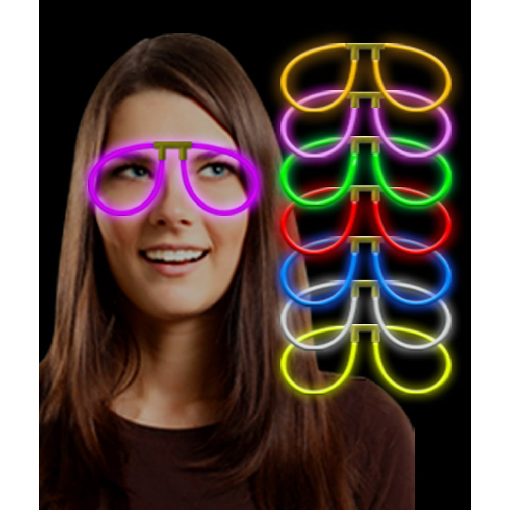Glow Eye Glasses Assorted 6 Pack