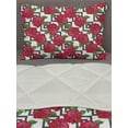 thumbnail image 3 of Roses Comforter & Sham Bedding Set, Floral and Geometric Modern Pattern with Pink Tones Flowers on Nested Squares, 3 pcs Duvet Set Microfiber Filling Quilt, 5 Sizes, Multicolor, by Ambesonne, 3 of 4