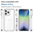 thumbnail image 2 of SaniMore for iPhone 14 Pro Lightweight Transparent Case, Rugged Clear PC Back & TPU Bumper [Not Yellowing Technology] Heavy Duty Full Body Protective Case for iPhone 14 Pro, Clear, 2 of 7
