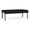 OpenHouse Black, variant on Waterfall Reception Waiting 2-Seat Bench / Charcoal Steel / Light Gray