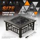 thumbnail image 5 of WLXIANG Outdoor Fire Pit, 32 Inch Firepit Table Metal Outdoor Fireplaces with Waterproof Cover for Outside Patio Camping (Bronze), 5 of 8